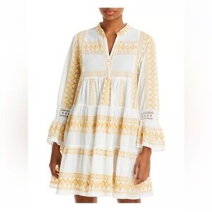 PQ Swim Gold Coast Hazel cover up tunic dress size M/L embroidered Boho babydoll